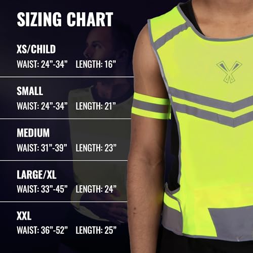 Reflective Safety Vest with Pocket & 2 Bands, High-Visibility Running Vest - image 2