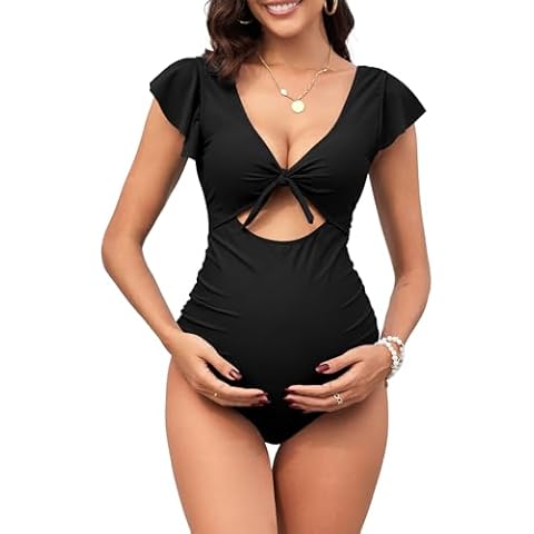 ZAFUL 2024 Maternity One Piece Swimsuit Cover