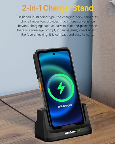 Image of Ulefone Armor 26 Ultra 33W Desk Charging Dock, Wireless Charging Station for Ulefone Armor 26 Ultra, Not Charger