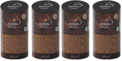 Image of Aveon Cafe Royale Instant Coffee 2 x 50g - Premium Freeze-Dried Blend | Rich Aroma & Smooth Flavor | Quick & Convenient Brew (Pack of 4)