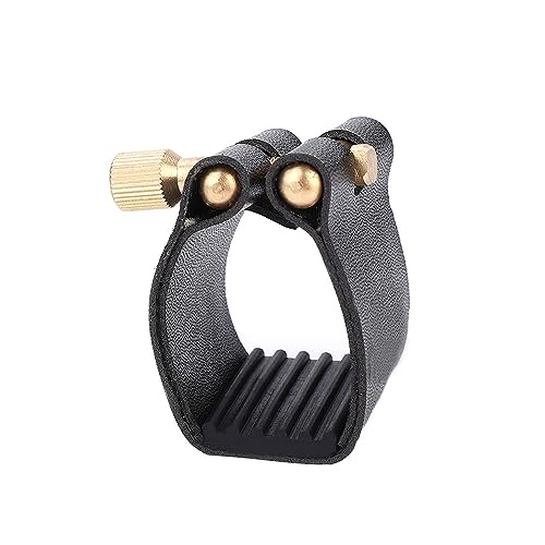 Ligature Saxophone Ténor Bnineteenteam - PU Avec Capuchon, Pour Embouchure Bakélite