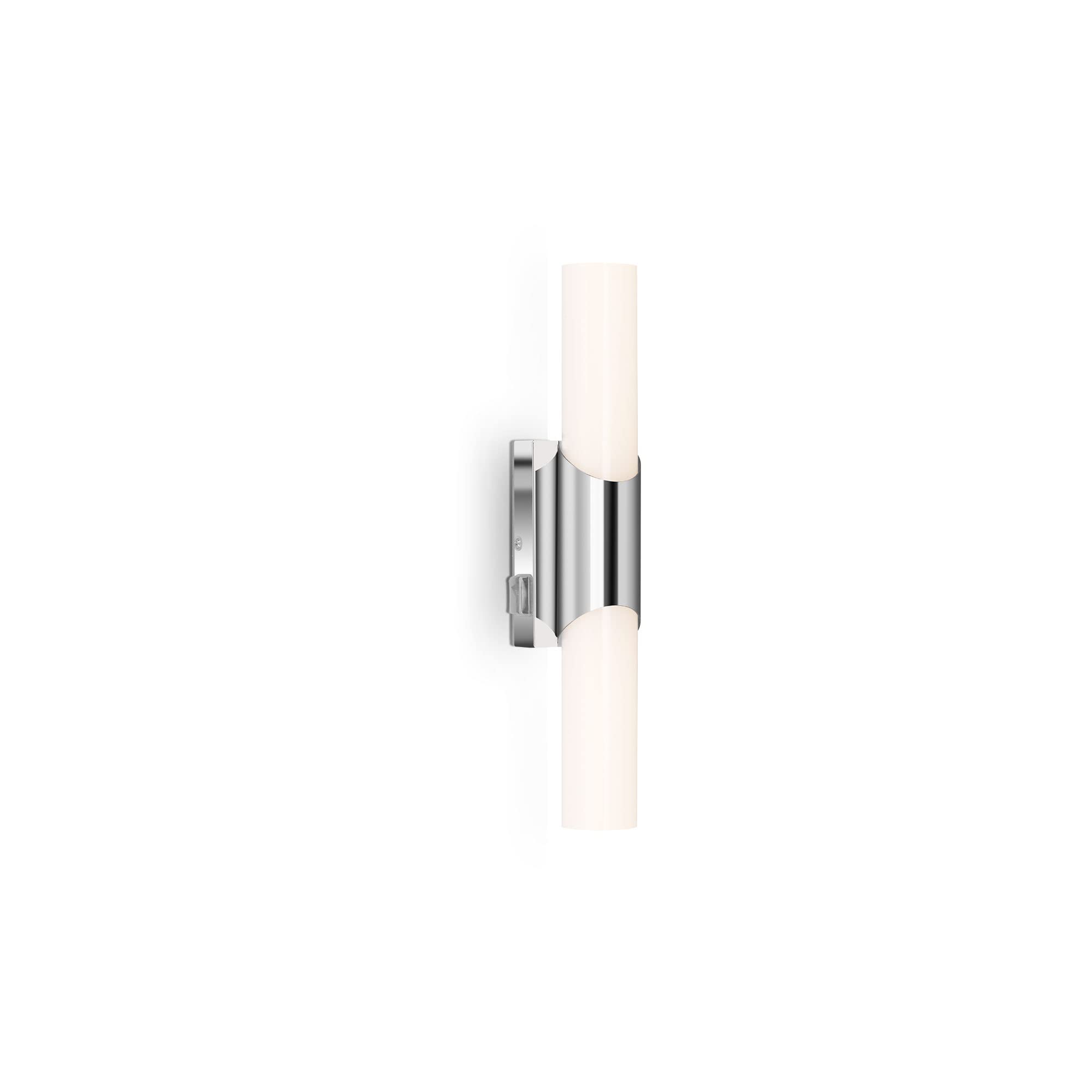 BRILONER Leuchten - LED Bathroom Light, IP44, Bathroom Light, 6.5 Watt, 700 Lumen, 4000 Kelvin, Chrome White, 320 x 65 x 68 mm (L x W x H), Length 32 cm
