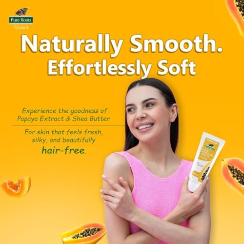 Image of Pure Roots Hair Removal Cream 50g Pack of 3 Combo (PAPAYA 50G PK2)