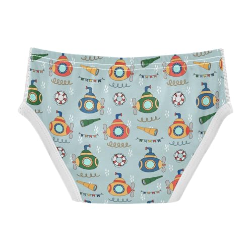 Cotton Little Boys Briefs Soft Submarines Toddler Underwear2