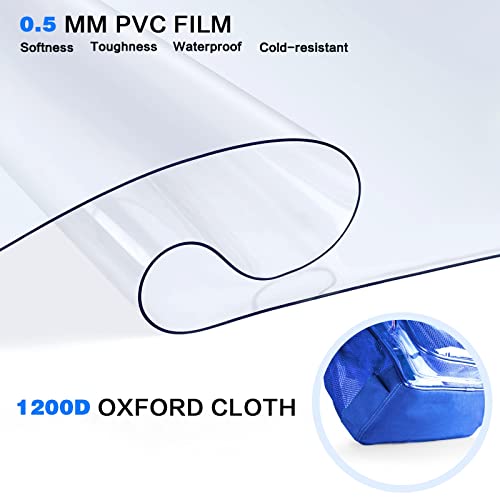 Image of PAMANO Clear Backpack Transparent Heavy Duty School PVC Bookbag See Through Bag Boys and Girls for College Work Travel Security