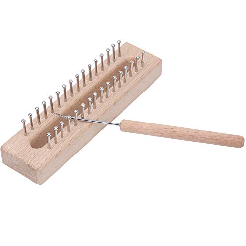 Rectangular Knitting Loom Hand Wooden Weaving Machine for Scarf Sweater Shawl Blankets DIY Craft Kits