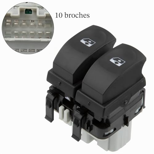 Commande lève-vitre Clio 3 pour réparer une vitre bloquée 12V