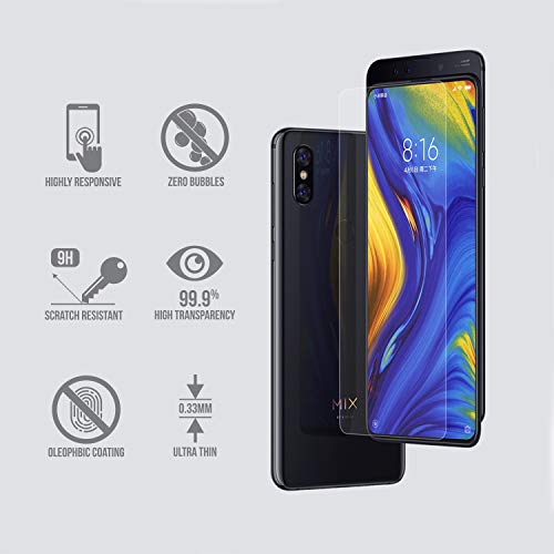 SCL Xiaomi Mi Mix 3 Screen Protector, 9H Tempered Glass Screen Protector for Xiaomi Mi Mix 3 (2-Pack) - Image 2