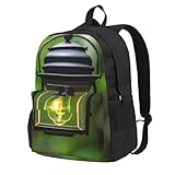 KPXXAQT Mochila de gran capacidad con estampado de luciérnaga y linterna para adultos, trabajo, viajes, senderismo, viajes de fin de semana al aire libre