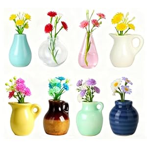 Mini Ceramic Vase Magnets – Charming Fridge Decor