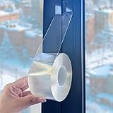 Transparentes Fensterdichtungsband 5 CM x 10 M Transparentes Fensterisolierungsdichtungsband AC Klimaanlage Abdichtung Band keine Rückstände, selbstklebend für Keep Out kalte Luft Staub Regen, was