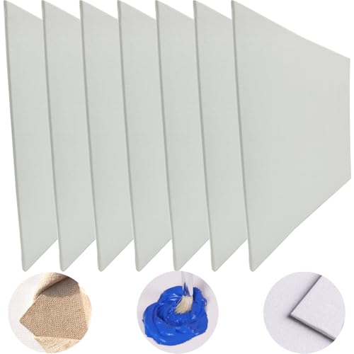 5 Tele Per Dipingere 25x25cm - Pannelli In Cotone Per Olio, Acrilico E Acquerello - Foto 8