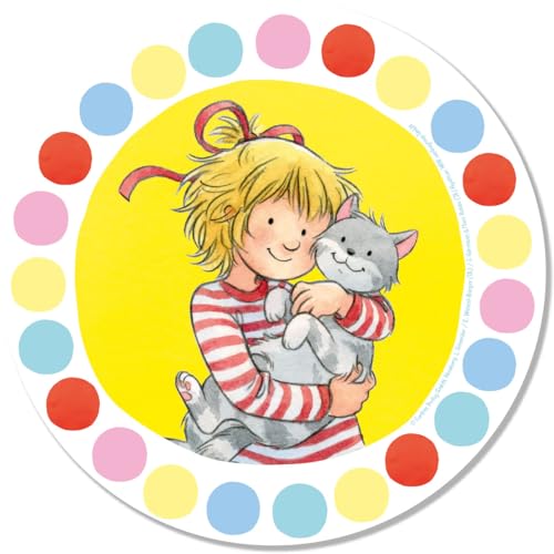 Tortenaufleger * MEINE FREUNDIN CONNI * aus Esspapier als Kuchen- und Tortendeko | Ø20cm, Deko für Kindergeburtstag und Kinderparty | Mädchen Kinder Geburtstag Party