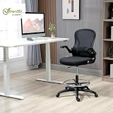 Vinsetto Krzesło biurowe ergonomiczne 102-122 cm Czarny