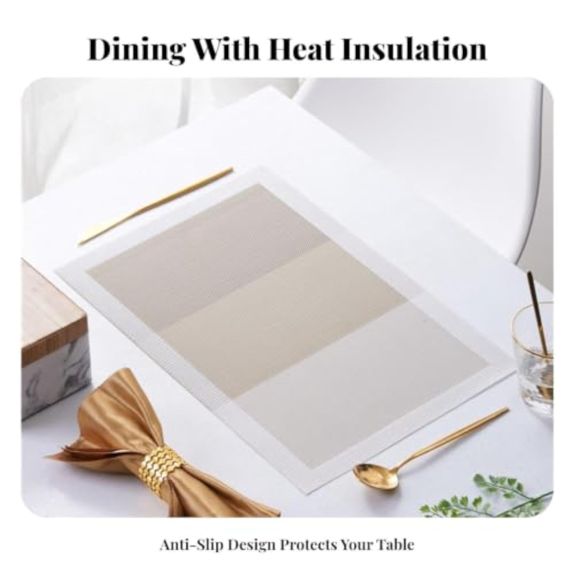 Heat Resistant Placemat, Modern Minimalist Design, Gift Set