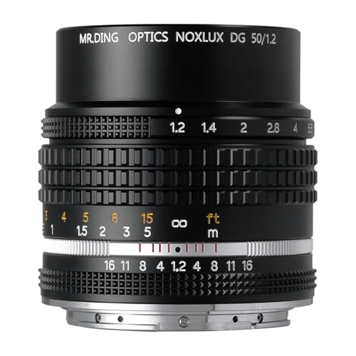 Amazon.co.jp: MR.DING Noxlux DG 50mm F1.2 Zマウント ニコンZ互換 単