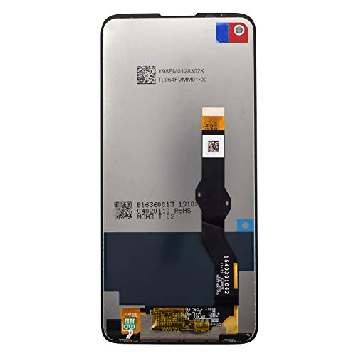 Image of Black Display LCD Touch Digitizer Screen with Adhesive Replacement for Motorola Moto G8 Power