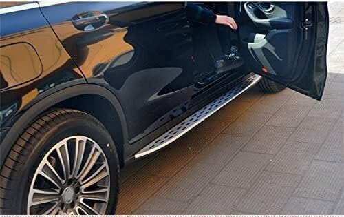 BAFLY 2 pièces Marchepieds Latéraux Barres pour Mercedes GLC Coupe 2016-2021, Latérales Marchepied Voiture Auto Latérale Pédales Marchepieds Support Protection