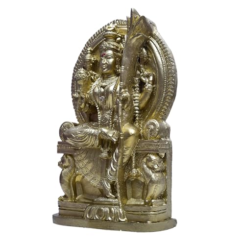 Estatua Sri Lalitha Tripura Sundari Devi 7 pulgadas miniatura 4