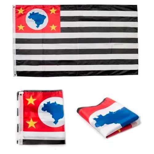 Bandeira Premium São Paulo Oficial 90 x 150 cm Cores Vivas