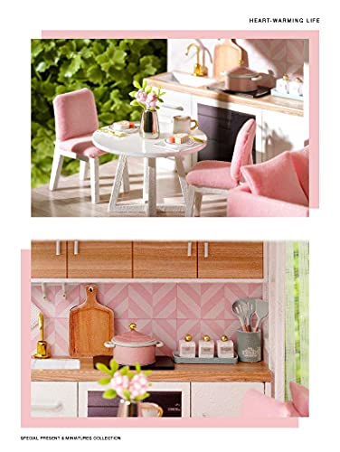 CUTEROOM DIY Miniatur Puppenhaus Kits Handwerk Holz Puppenhaus Modell Kits – Bild 7