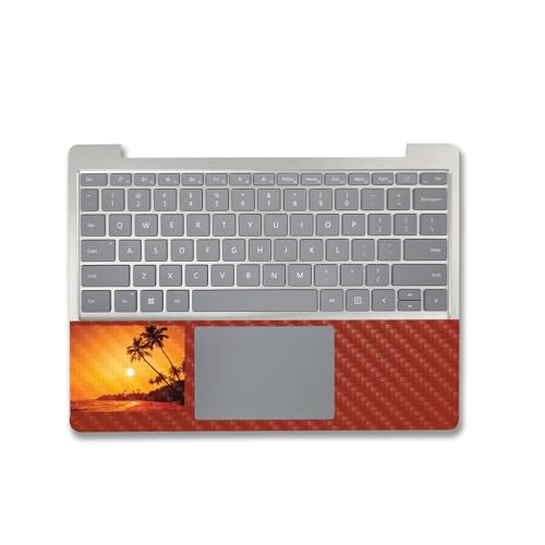 Image of MightySkins Carbon Fiber Skin Compatible with Microsoft Surface Laptop Go 3 (2023) Full Wrap Kit - Sunset Dreams | Protective, Durable Textured Carbon Fiber Finish | Made in The USA