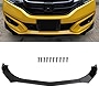ZSPART Front Lip Body Kit ABS Fits for Most Cars Universal Front Bumper Lip Chin Splitter Spoiler Glossy Carbon Look Air Dam