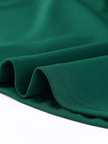 Allegra K Peplum Tops for Women's 3/4 Sleeve Belted Elegant Teacher Business Work Blouses4