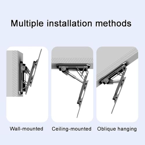 Support TV motorisé de plafond pour écran 50-90 pouces avec télécommande - 7