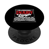 Lustiger Anwalt für Personenschäden Zitat Paralegal Attorney PopSockets mit austauschbarem PopGrip