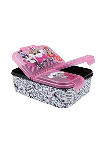 L.O.L. Surprise! Boîte à lunch Premium boîte à déjeuner Snack Box pour enfants filles avec 3 Compartiments