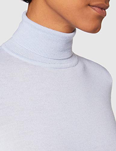 FIND Merino Roll Neck, Felpa Donna, Blu (Light