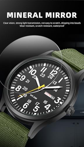 Image of Gosasa Unisex Military Watches Sport Textile Nylon Strap Stylish Men Watch Luminous Fashion Watches Analog Display Quartz Waterproof Casual Wristwatch