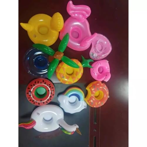 Kit 10 Porta-Copos Boia Inflável – Diversão e Praticidade na Piscina