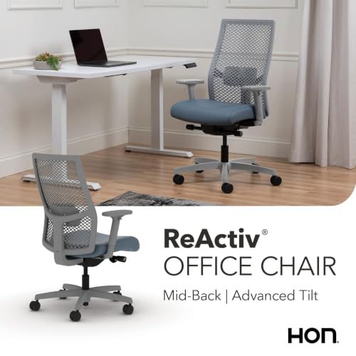 Image of HON Ignition 2.0 ReActiv Ergonomic Office Chair, Lumbar Support, Nimbus