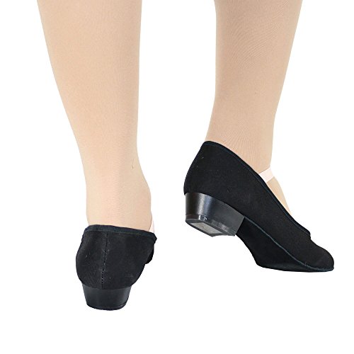 Danzcue Adult Canvas Elastic Strap Character Teacher Shoes3