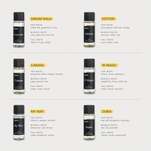 Hotel Collection Fragrance Oil Set 20 mL / 0.68 fl oz – Luxury Aromatherapy Essential Oils for Diffuser & Home Scenting, Inspired by Iconic 5-Star Hotels – 6 Premium Scents Gift Set - Image 4