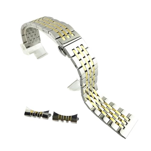 Bandes de montre en acier inoxydable 18mm 19mm 22mm bracelet double fermoir