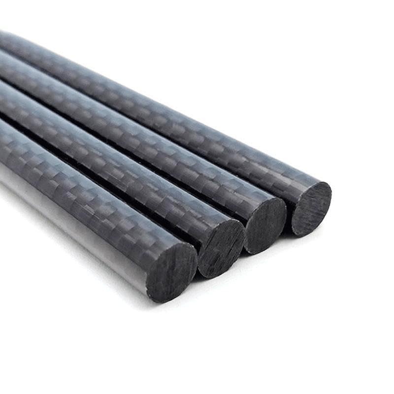 500mm Longueur 3K Tige en Fiber de Carbone Carbone Plaine Brillant Surface tiges de Carbone 2 pièces(4.0x500mm)