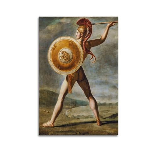 Poster sur toile guerrier romain Jacques-Louis David 1824 tableau deco 50x75cm
