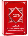 Better Together Couples Conversation Cards Game – 100 Romantic & Deep Questions for Date Night – Relationship Building Card Game for Him & Her – Anniversary, Bridal Shower, Valentine’s Gift
