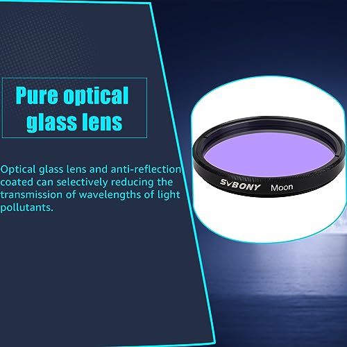 SVBONY SV407 2.1x42mm Binoculares y Filtro Lunar 2" miniatura 7