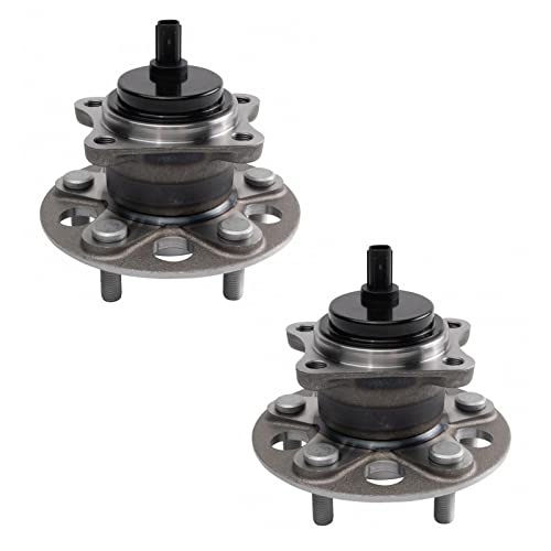 Image of TRQ Rear Wheel Bearing and Hub Assembly Set 2 Piece Compatible with 2018 Toyota C-HR excluding Japan Built Models 2019 C-HR excluding Japan Built Models