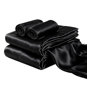 Satin Sheets Smooth Decorative Bedd...