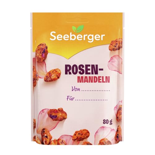 Seeberger Rosen-Mandeln Gebrannte Mandeln mit Rosenzuckerhülle 80 g Ideal als Geschenk an deine Liebsten