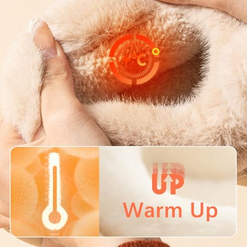 Bow Slippers, Women's Cute Bowknot Design Plush Lined Slipper Boots3