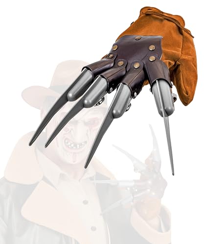 Mega_Jumble Freddy Krueger Gant griffe Accessoire de costume d'Halloween Accessoire d'horreur