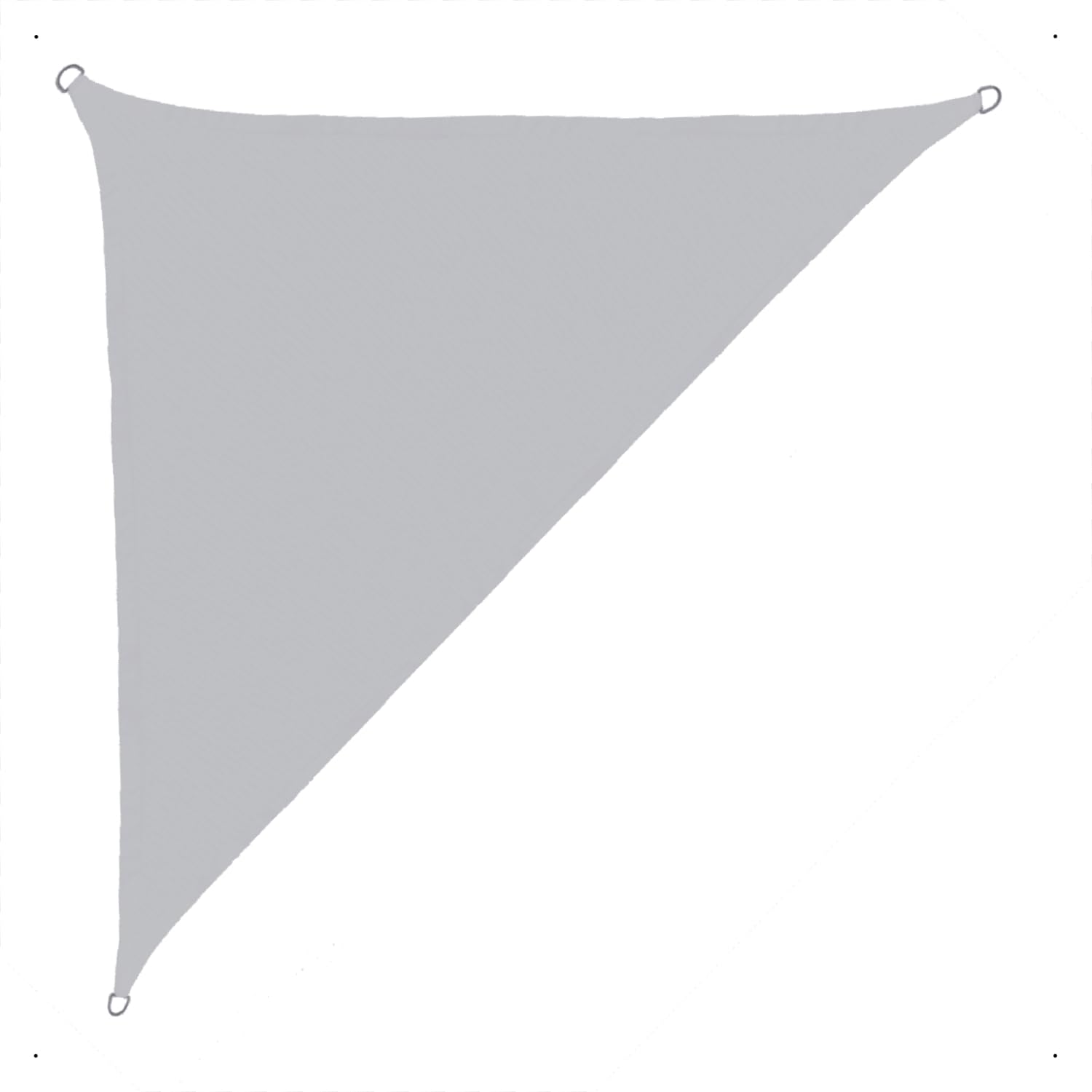 anndora Sonnensegel 5x5x7 HDPE hellgrau rechtwinkliges Dreieck