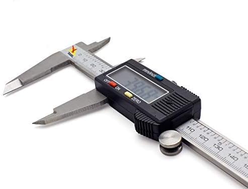 zhart Vernier Caliper Digital 150 mm / 6" Video Display Measurement tool with MM Inch Conversion and Inside Outside Depth and Step Measuring Feature