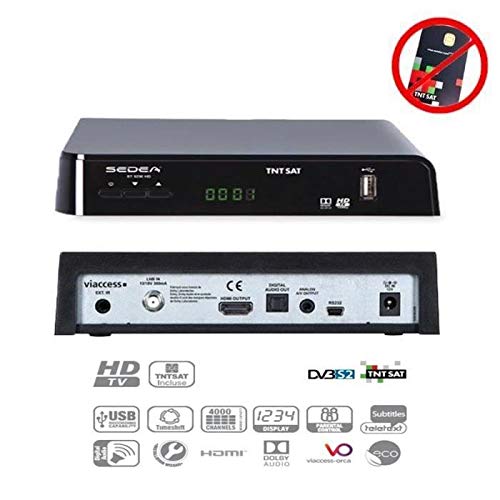 SEDEA DÉCODEUR Satellite TNTSAT  St 5200 HD (Vendu sans Carte TNTSAT, sur Astra 19.2°)